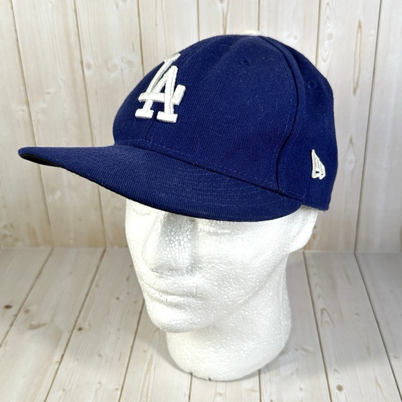 Los Angeles Dodgers‎ MLB New Era 59FIFTY Fitted Cap Size 7 1/4 Royal Blue Hat - Picture 1 of 10